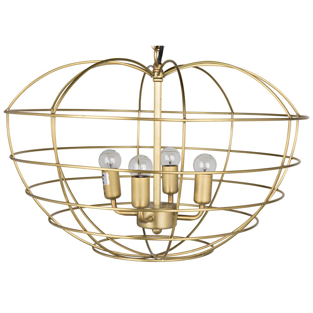 Mo Pendant, Metal with Brass Finish by NOIR