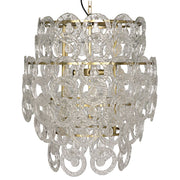 Quebec Chandelier, Metal with Brass Finish by NOIR