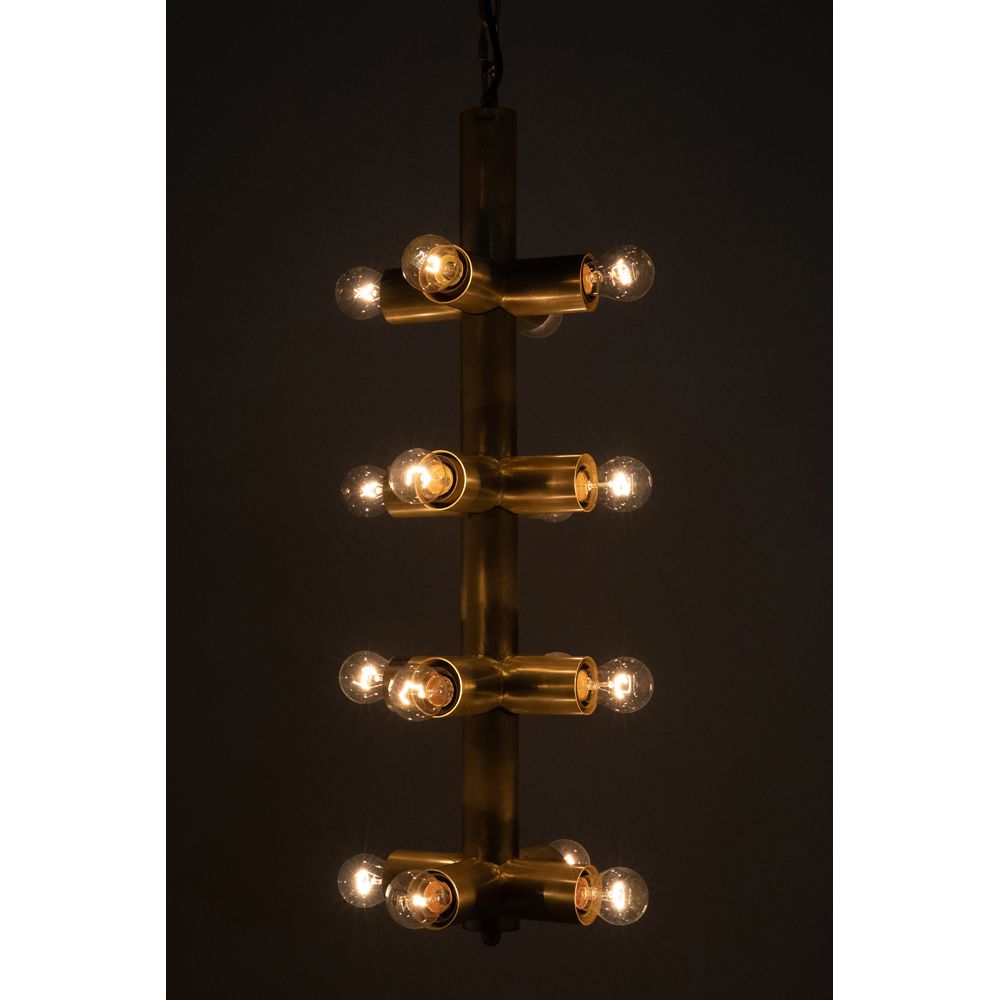 Axe Chandelier, Metal with Brass Finish by NOIR