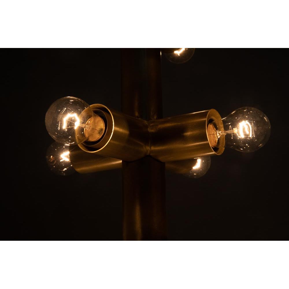Axe Chandelier, Metal with Brass Finish by NOIR