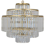 Quintus Chandelier, Metal with Brass Finish by NOIR