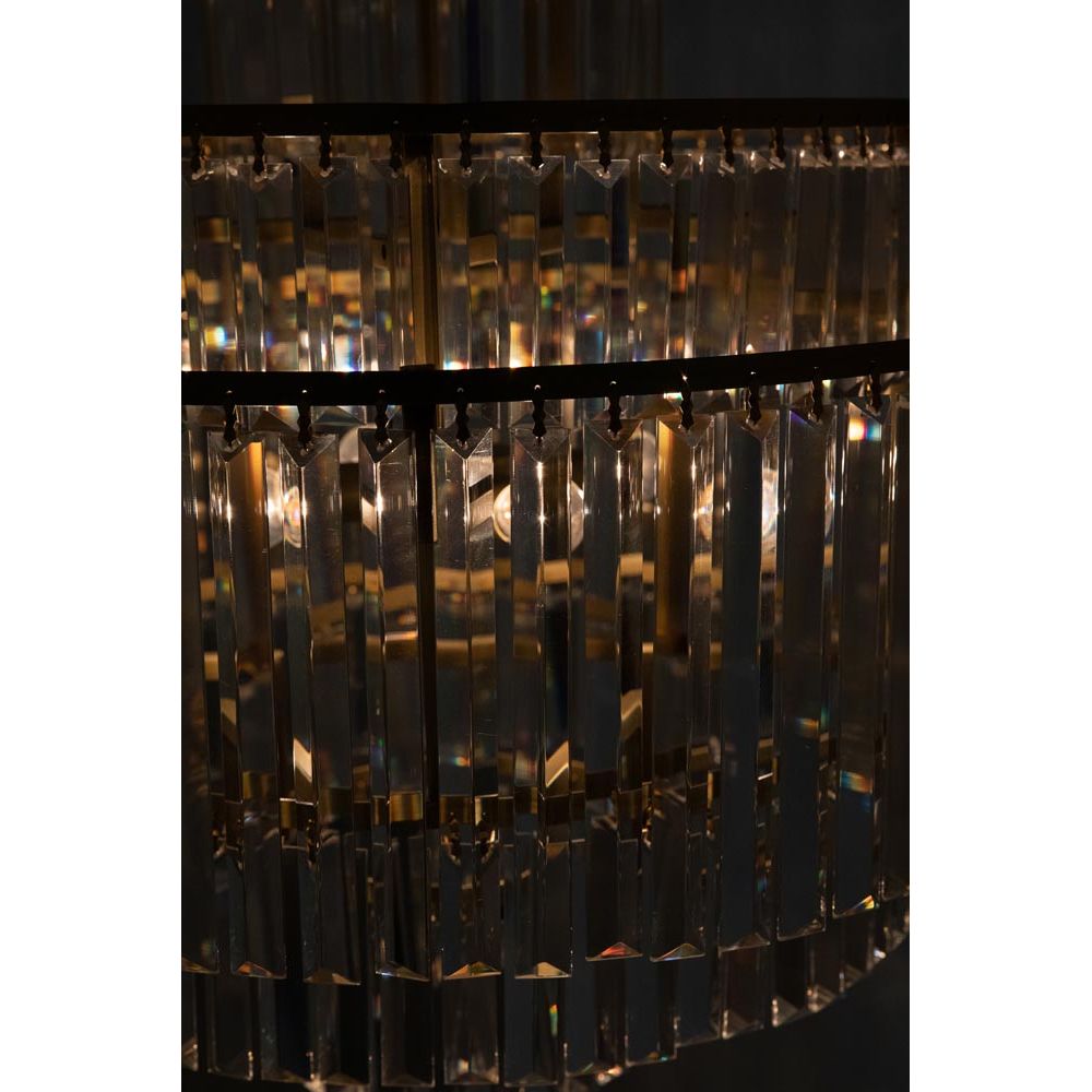 Quintus Chandelier, Metal with Brass Finish by NOIR