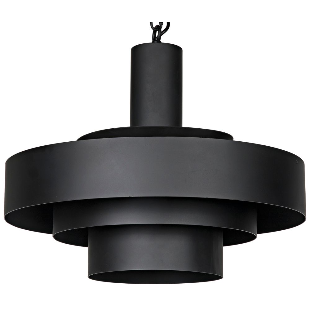 Parlor Pendant, Black Iron by NOIR