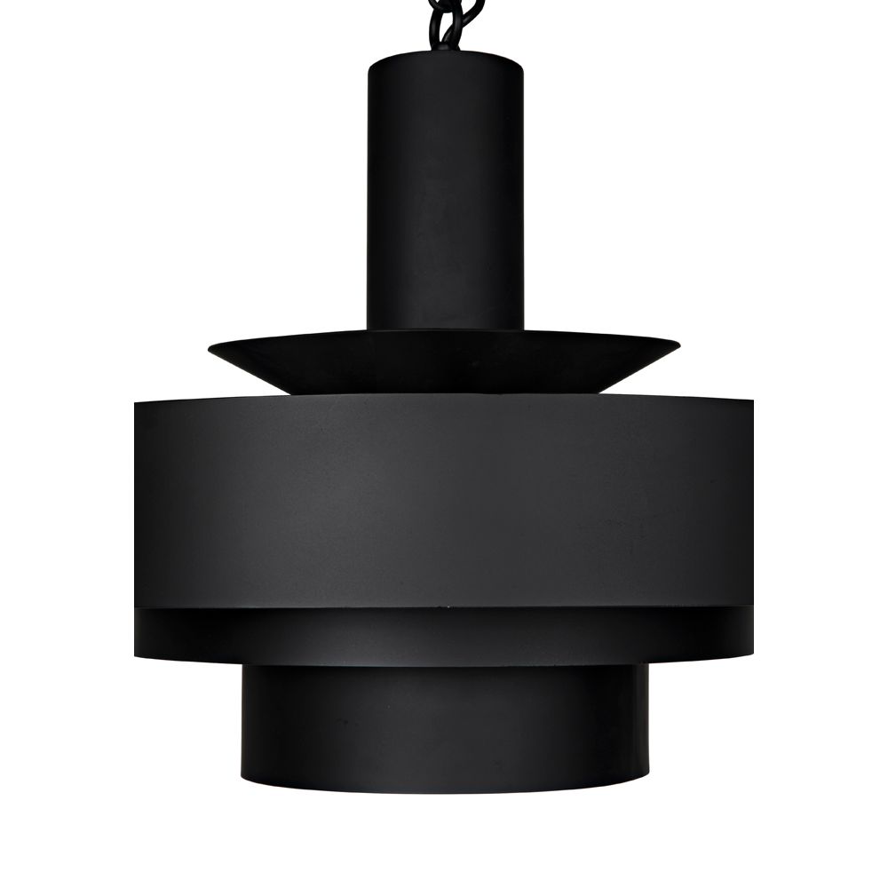Parlor Pendant, Black Iron by NOIR