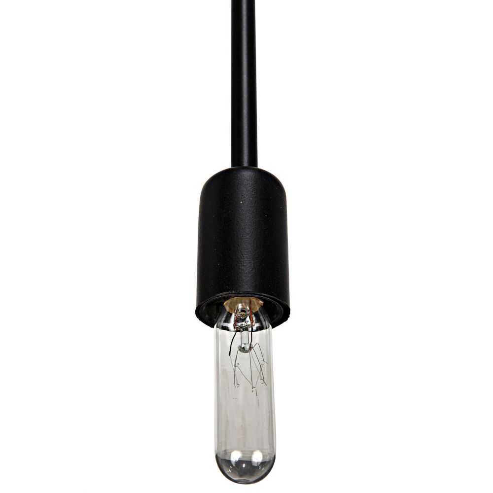 Mancini Chandelier, Black Iron by NOIR