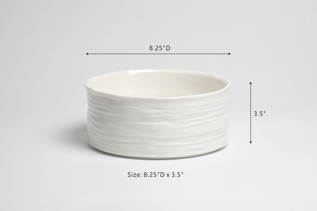 Le Blanc Porcelain Medium Bowl by Pampa Bay
