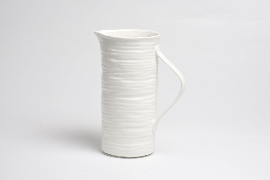 Le Blanc Porcelain Pitcher by Pampa Bay