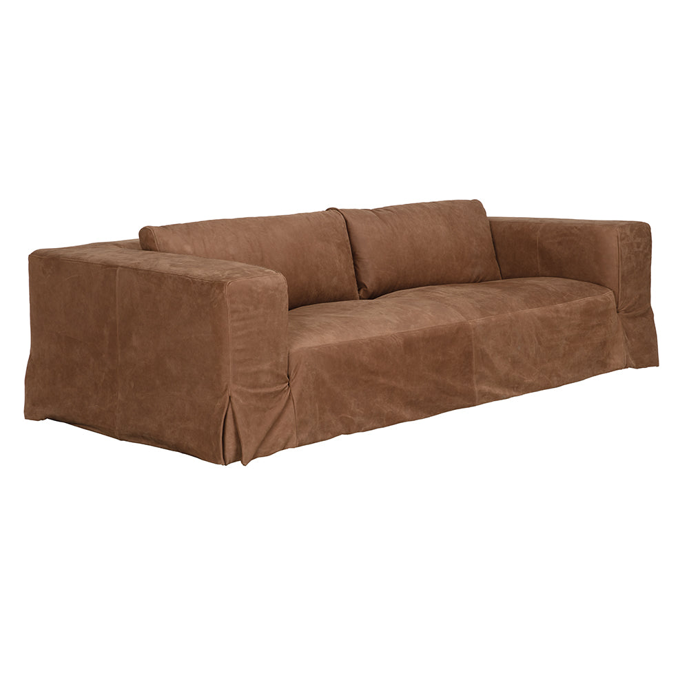 Plato Sofa, Orris Brown Leather by NOIR