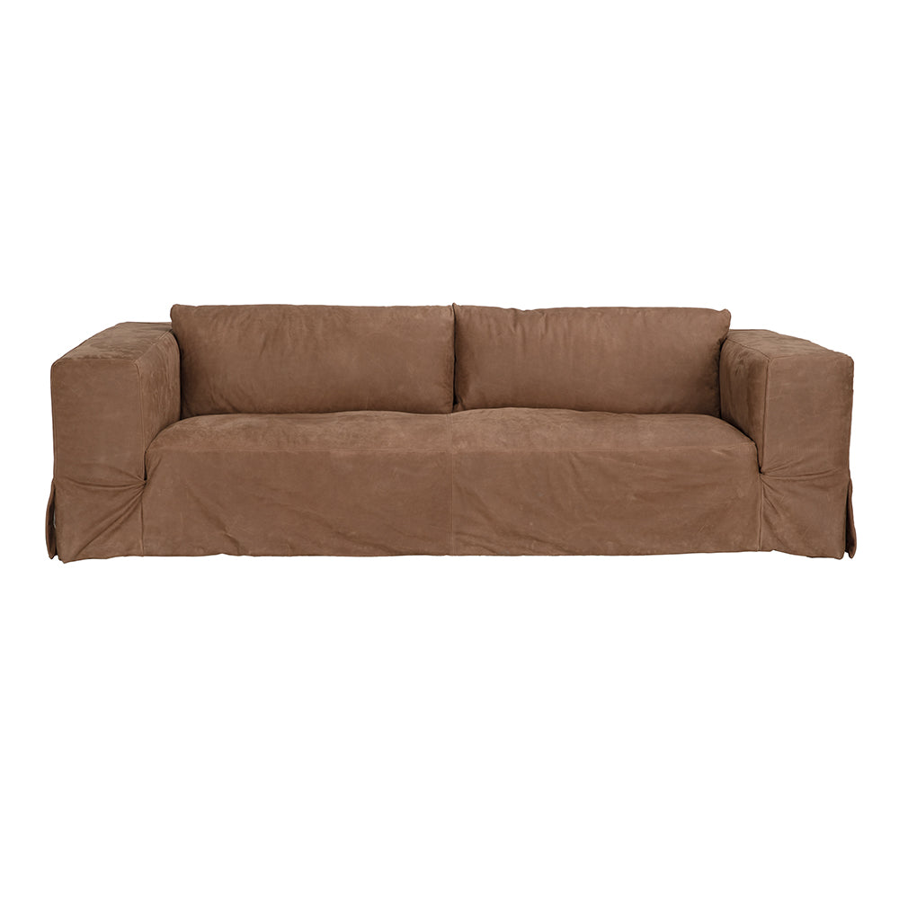 Plato Sofa, Orris Brown Leather by NOIR