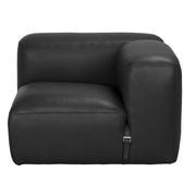 Augustus Modular Sofa, Right Corner, Santosa Matte Black by NOIR