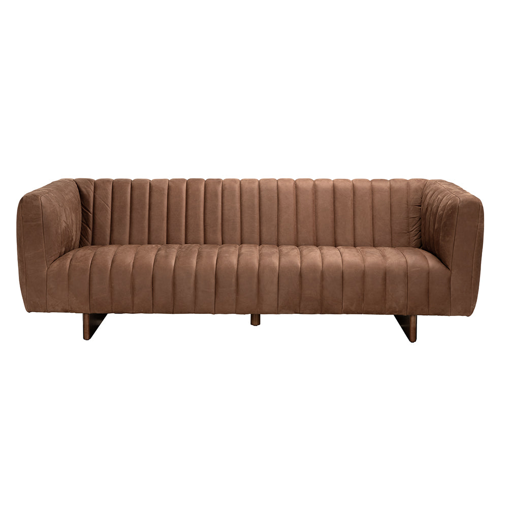 Khann Sofa, Orris Brown Leather by NOIR