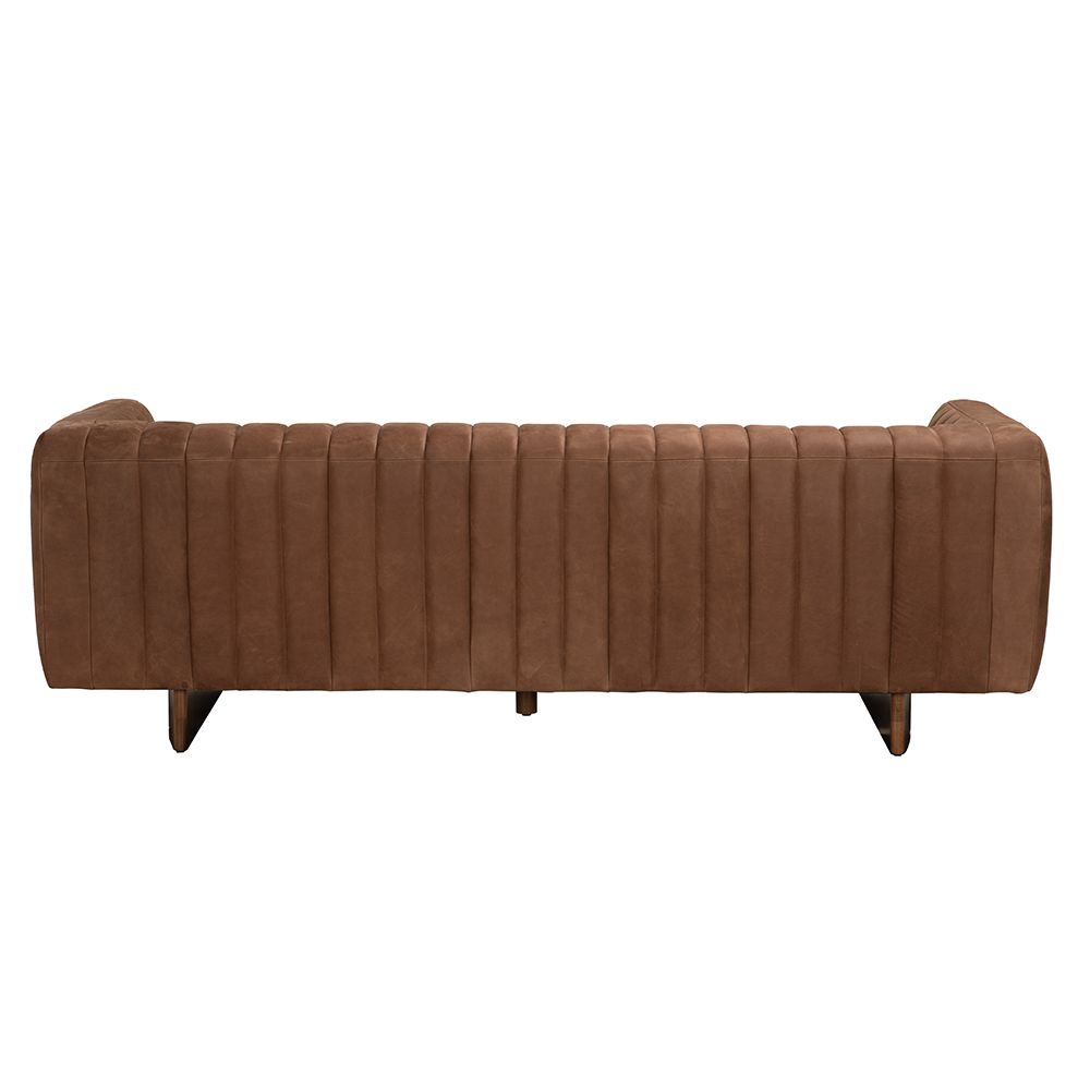 Khann Sofa, Orris Brown Leather by NOIR