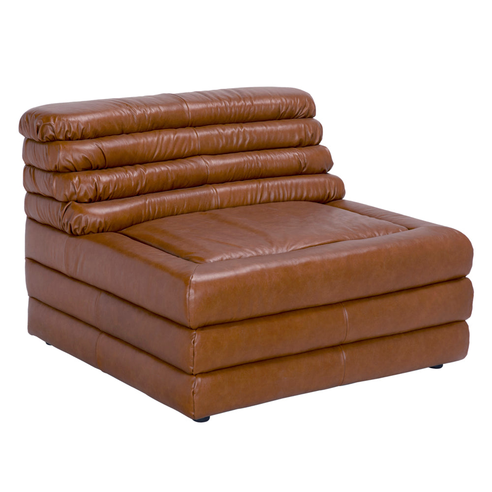 Bandera Sofa, 1A, Roche Tan Leather by NOIR