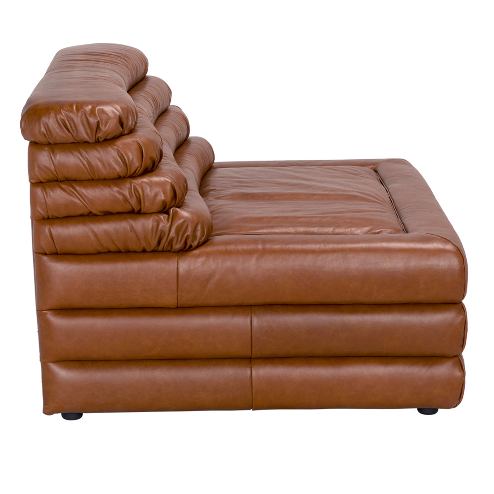 Bandera Sofa, 1A, Roche Tan Leather by NOIR