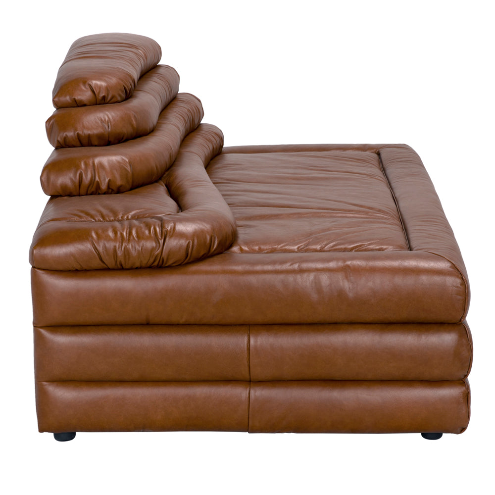 Bandera Sofa, Cl, Roche Tan Leather by NOIR