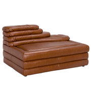Bandera Sofa, Cr, Roche Tan Leather by NOIR