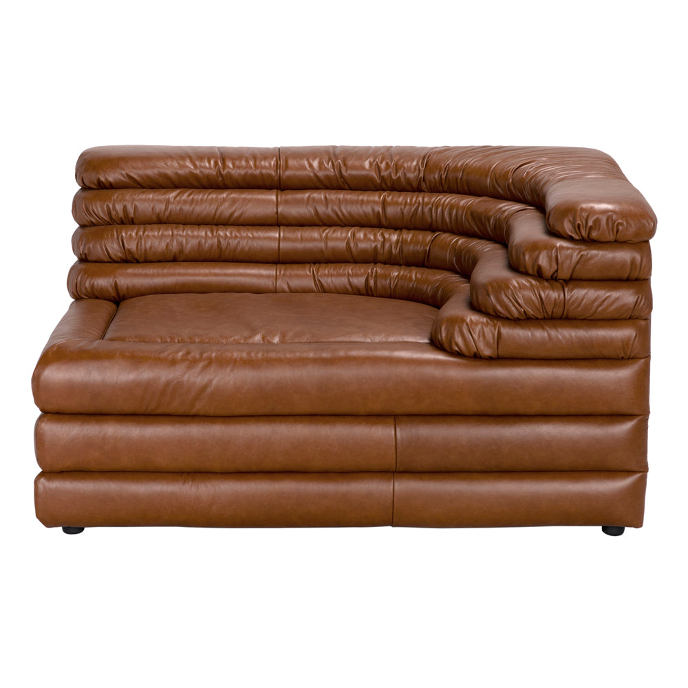 Bandera Sofa, R, Roche Tan Leather by NOIR
