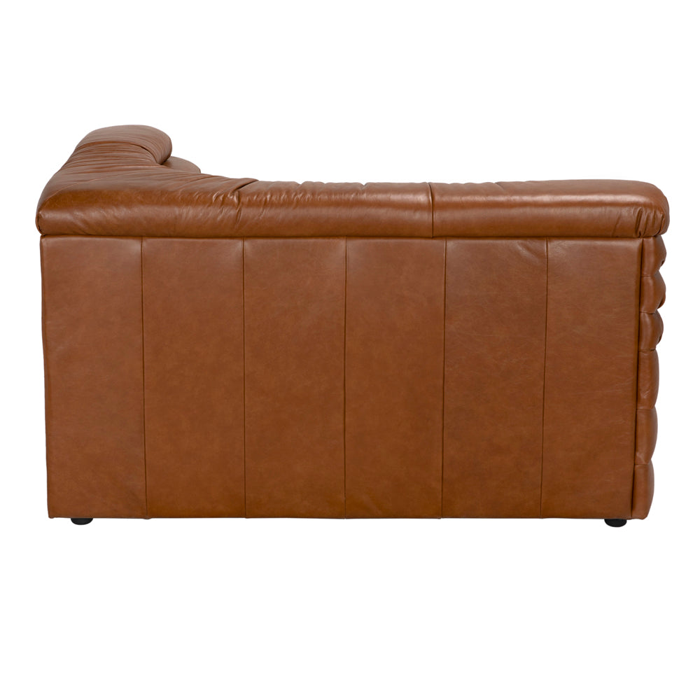 Bandera Sofa, R, Roche Tan Leather by NOIR