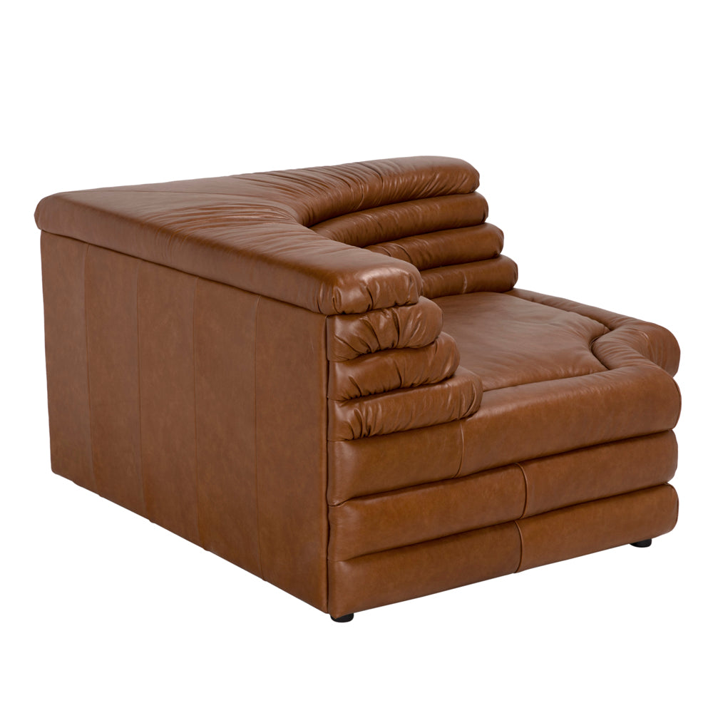 Bandera Sofa, Sc, Roche Tan Leather by NOIR
