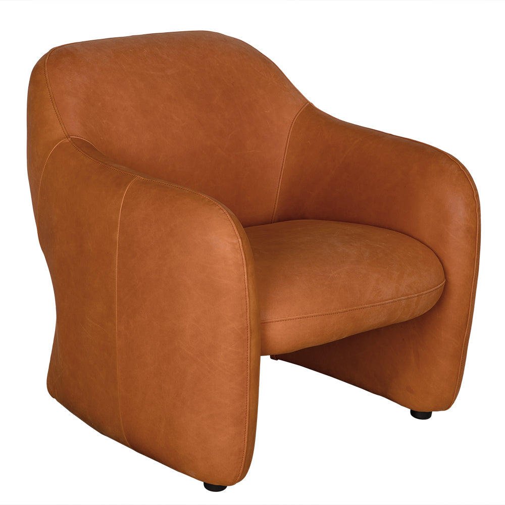 Marx Chair, Roman Red Leather by NOIR