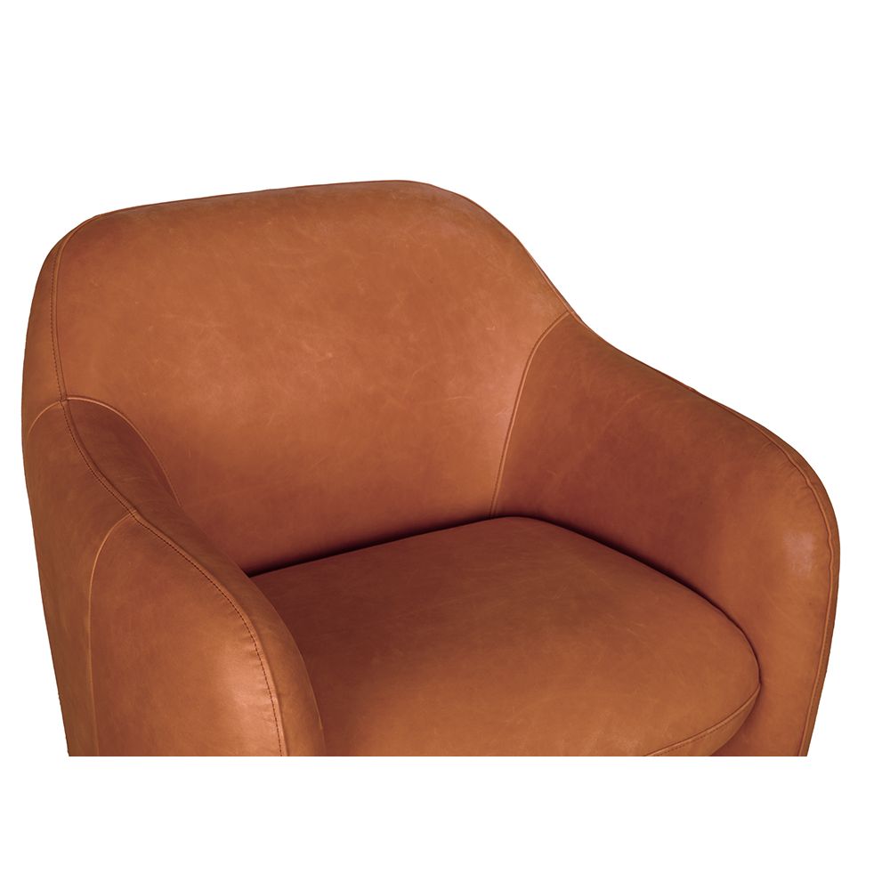 Marx Chair, Roman Red Leather by NOIR