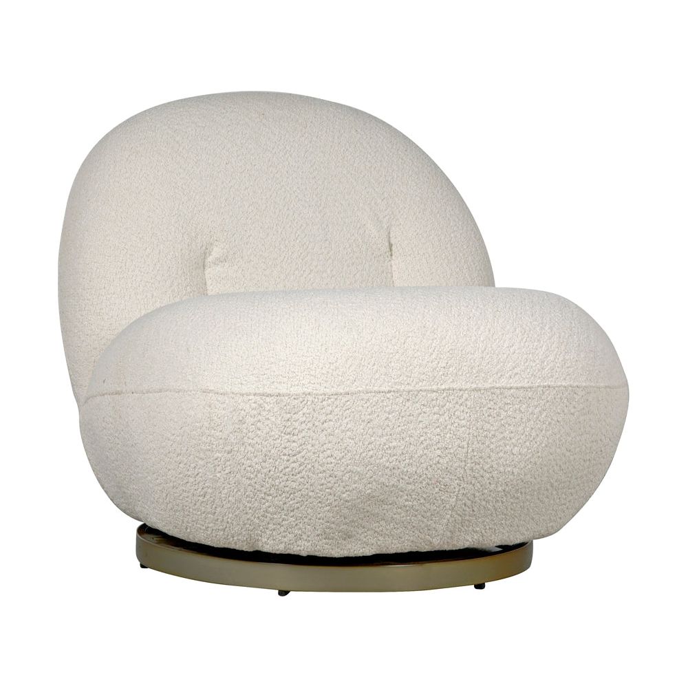 Artemis Swivel Chair, Boucle Fabric by NOIR