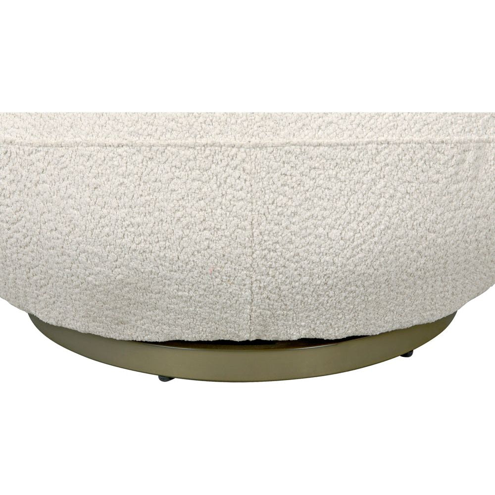 Artemis Swivel Chair, Boucle Fabric by NOIR