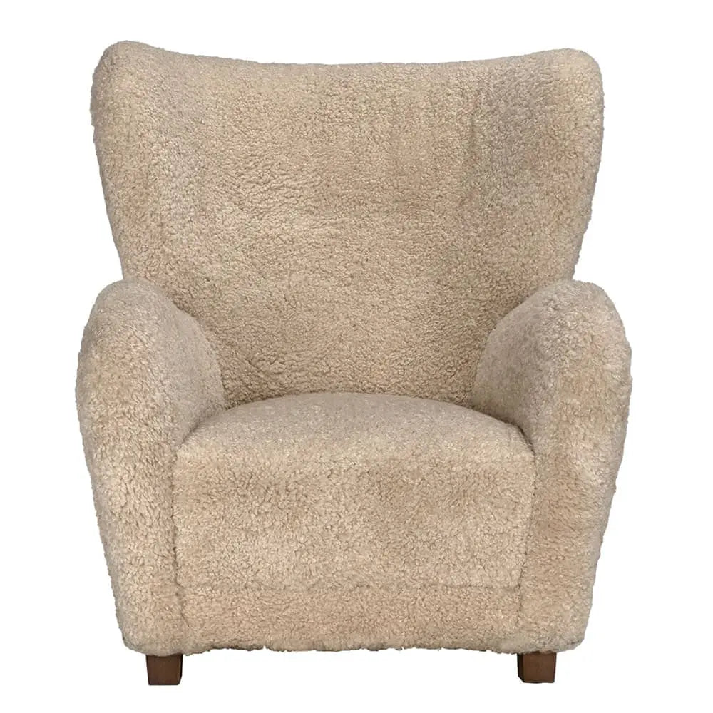 Pola Chair – Camel Teddy Fleece | NOIR by NOIR