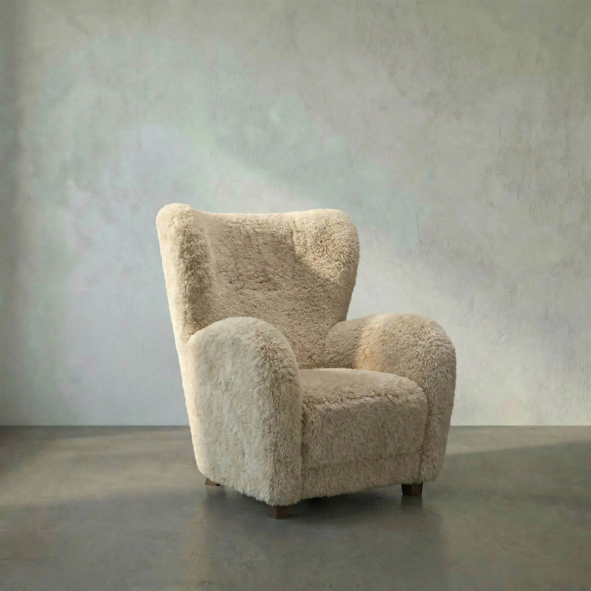 Pola Chair – Camel Teddy Fleece | NOIR by NOIR