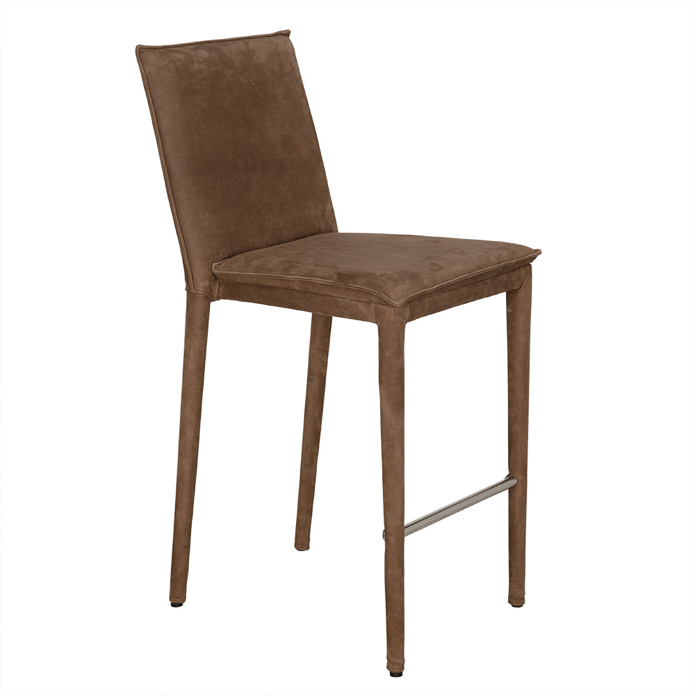 Newton Counter Chair, Orris Brown Leather by NOIR