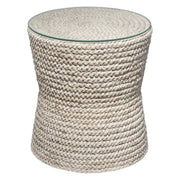 Grain Braided Side Accent Table by Jamie Young