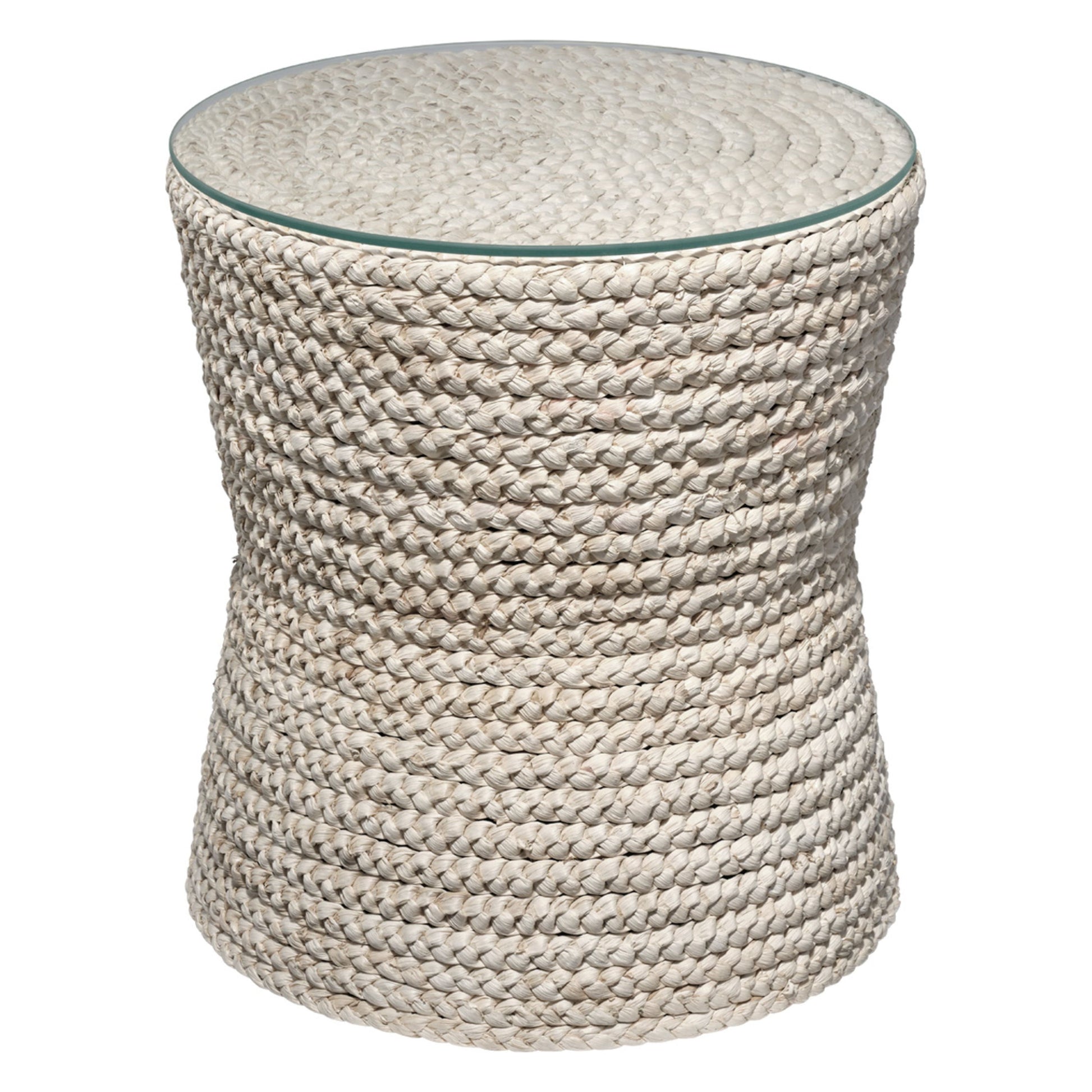 Grain Braided Side Accent Table by Jamie Young