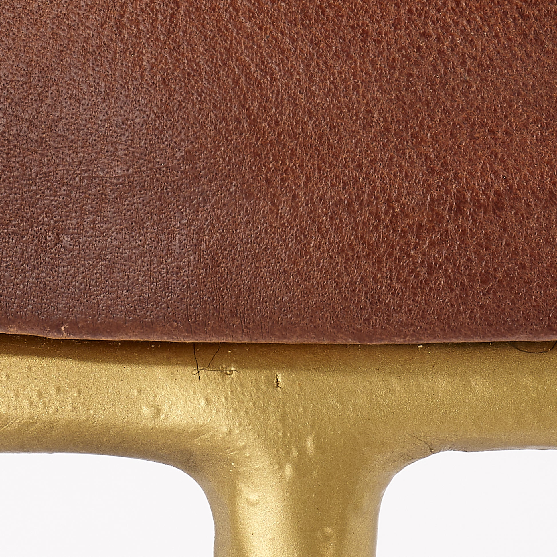 Henry Round Leather Bar Stool by Jamie Young