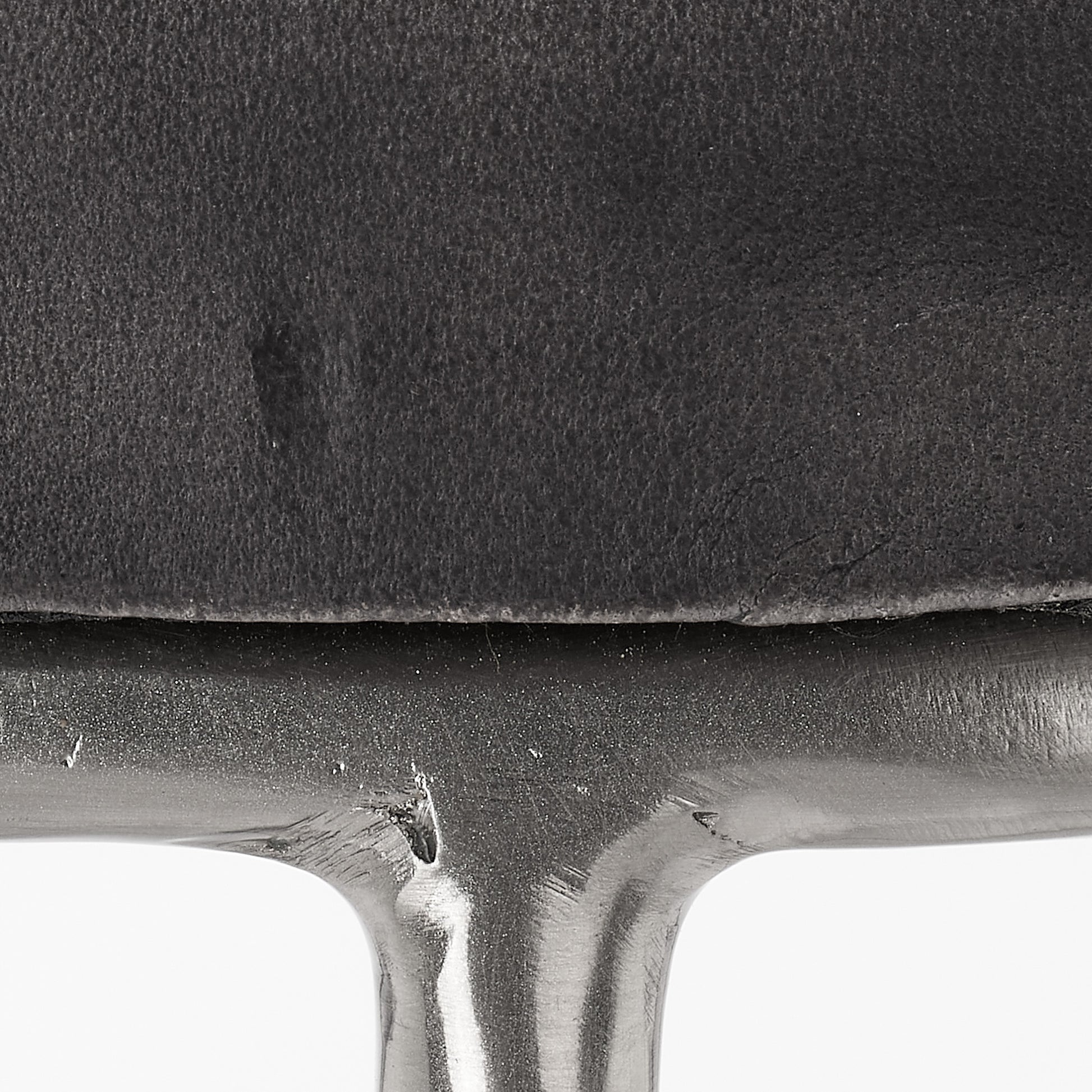 Henry Round Leather Bar Stool by Jamie Young