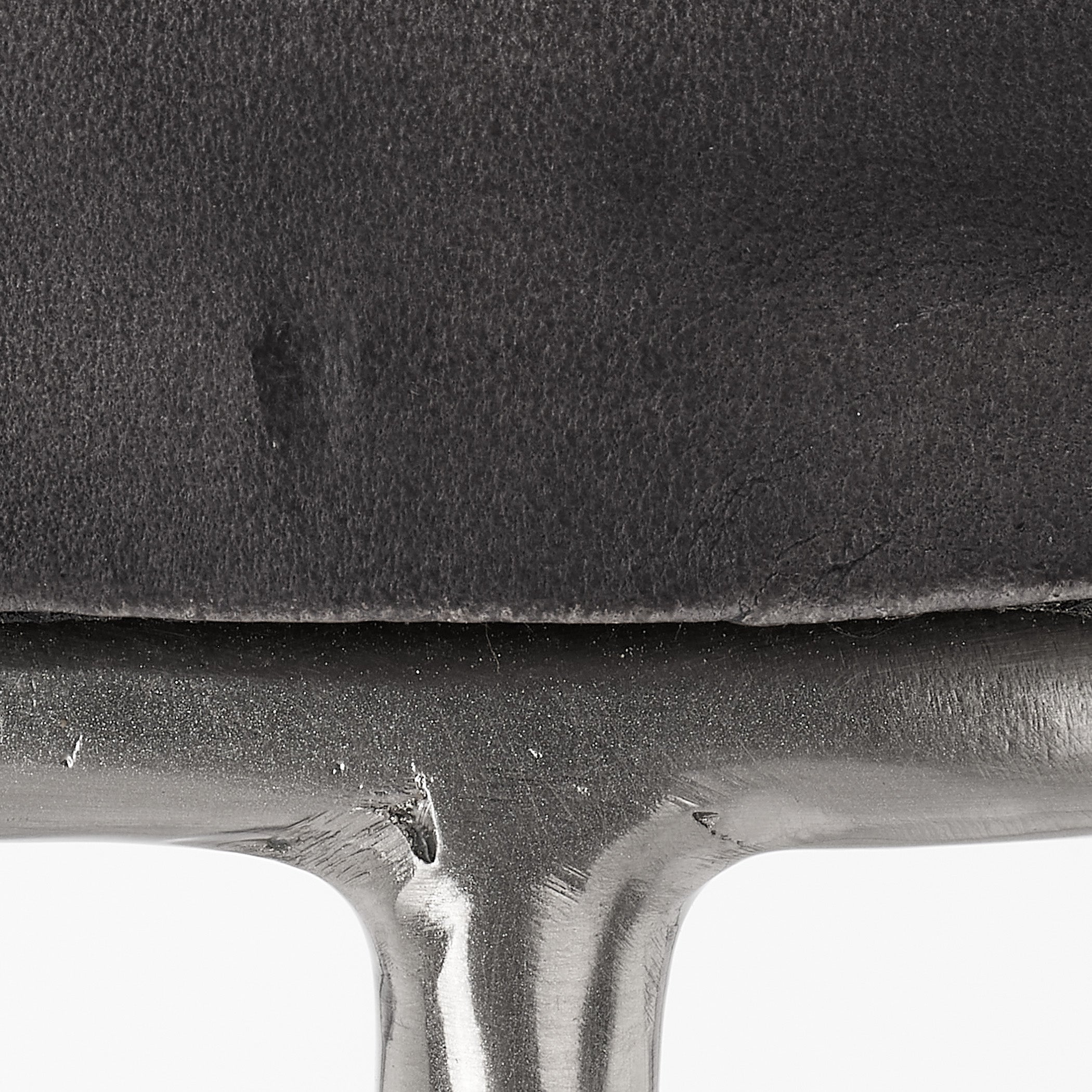 Henry Round Leather Bar Stool by Jamie Young