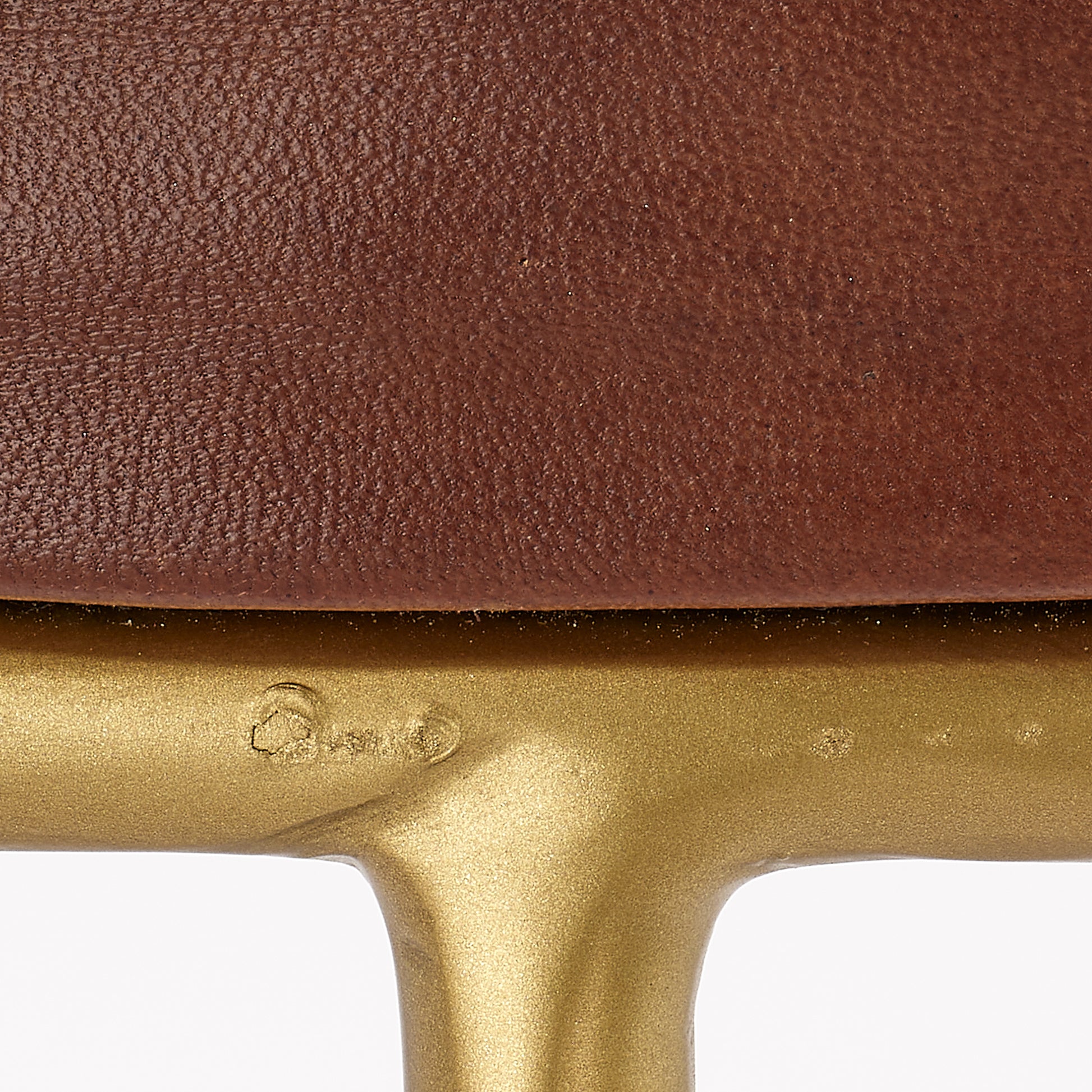 Henry Round Leather Counter Stool by Jamie Young