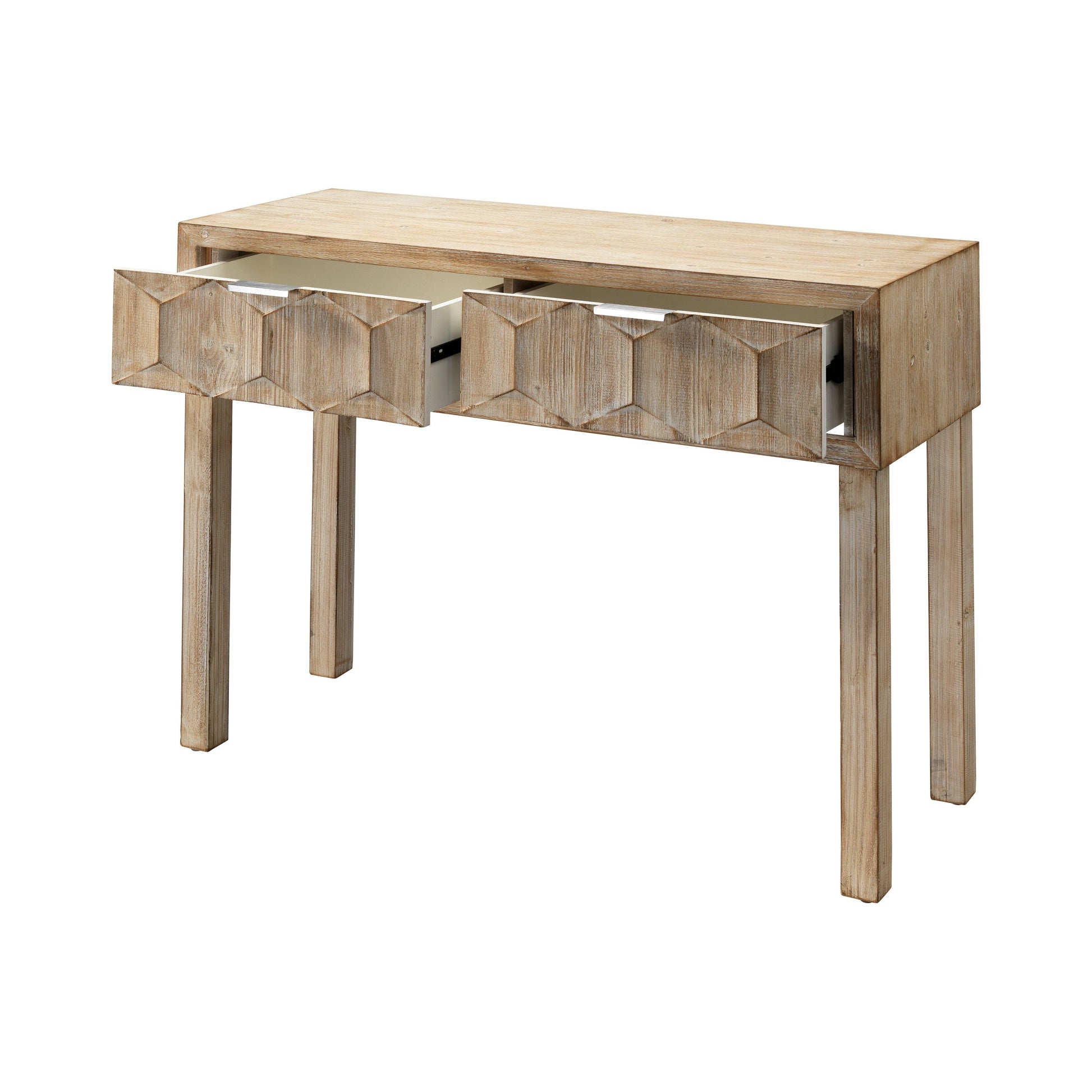 Juniper Two-Drawer Wood Console Table by Ivory & Olive