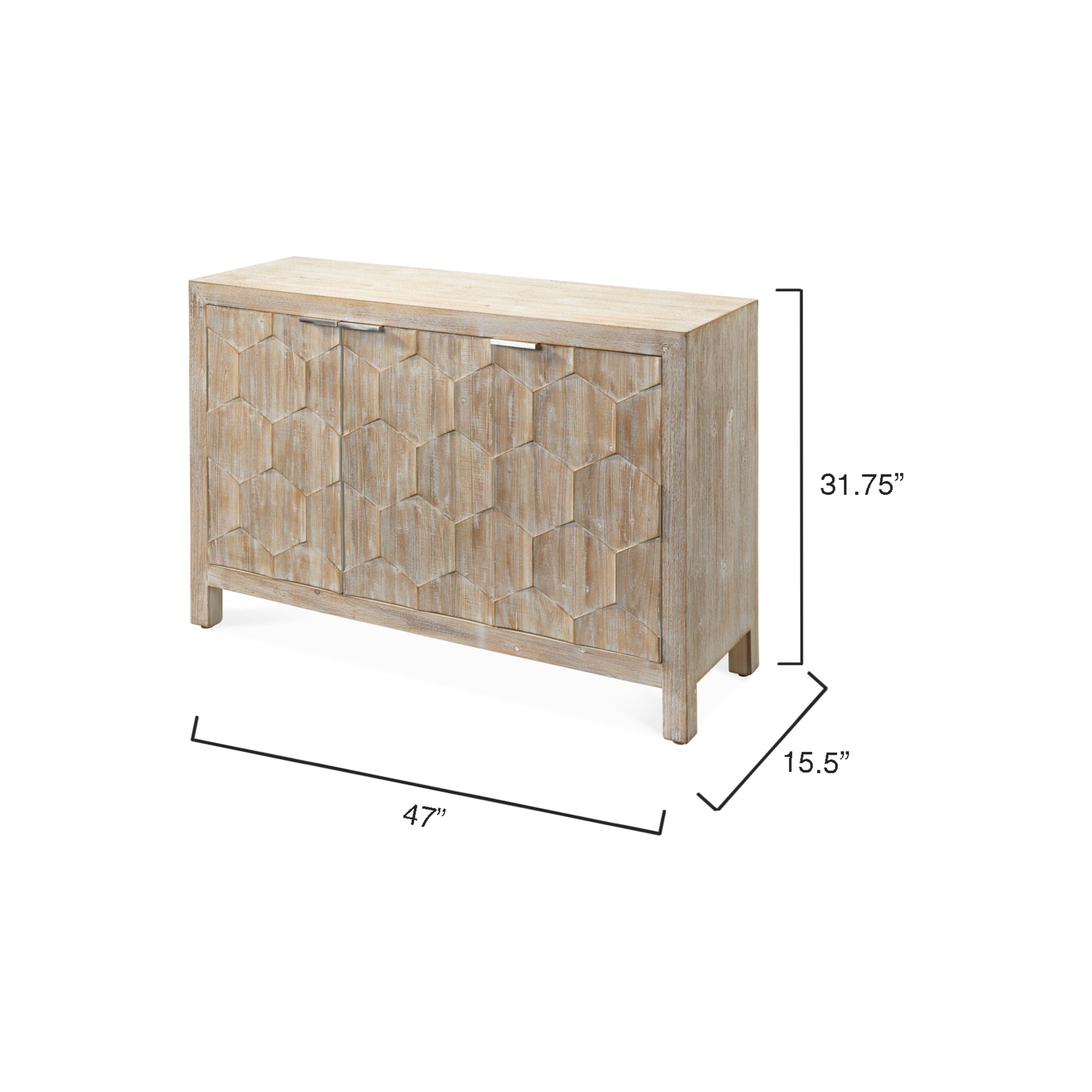 Juniper Three-Door Wood Cabinet by Jamie Young