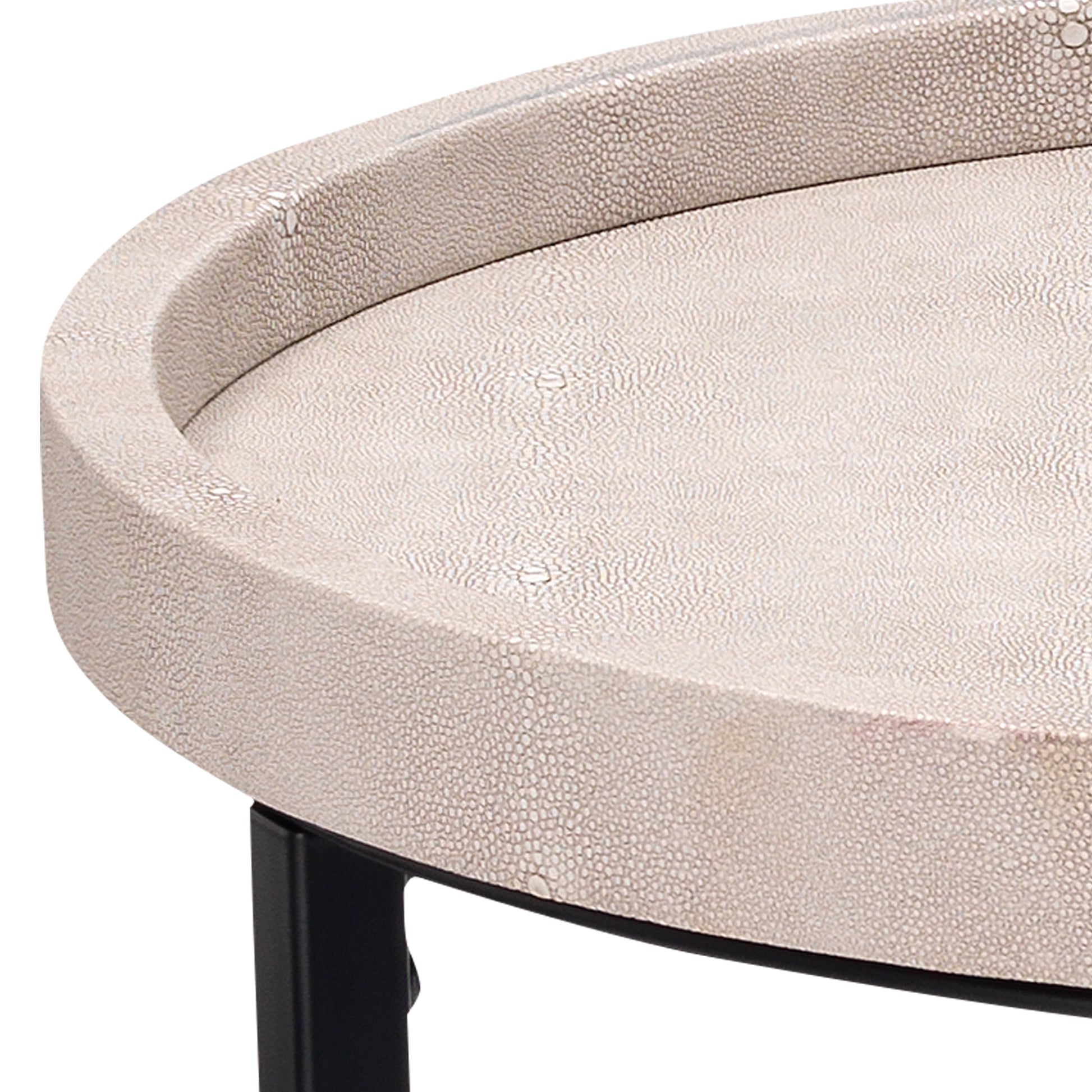 Maddox Faux Shagreen Nesting Tables (Set of 3) by Ivory & Olive