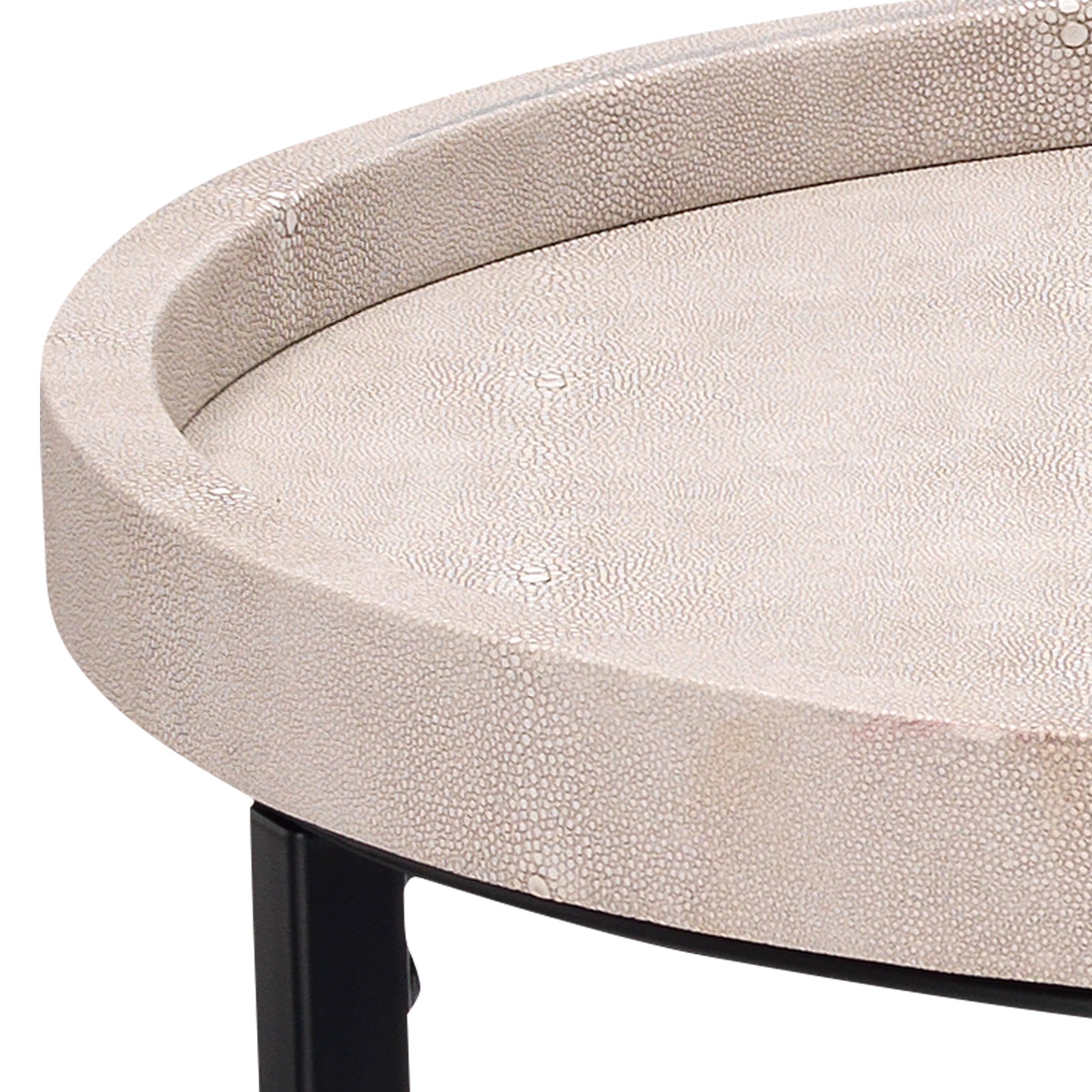 Maddox Faux Shagreen Nesting Tables (Set of 3) by Ivory & Olive