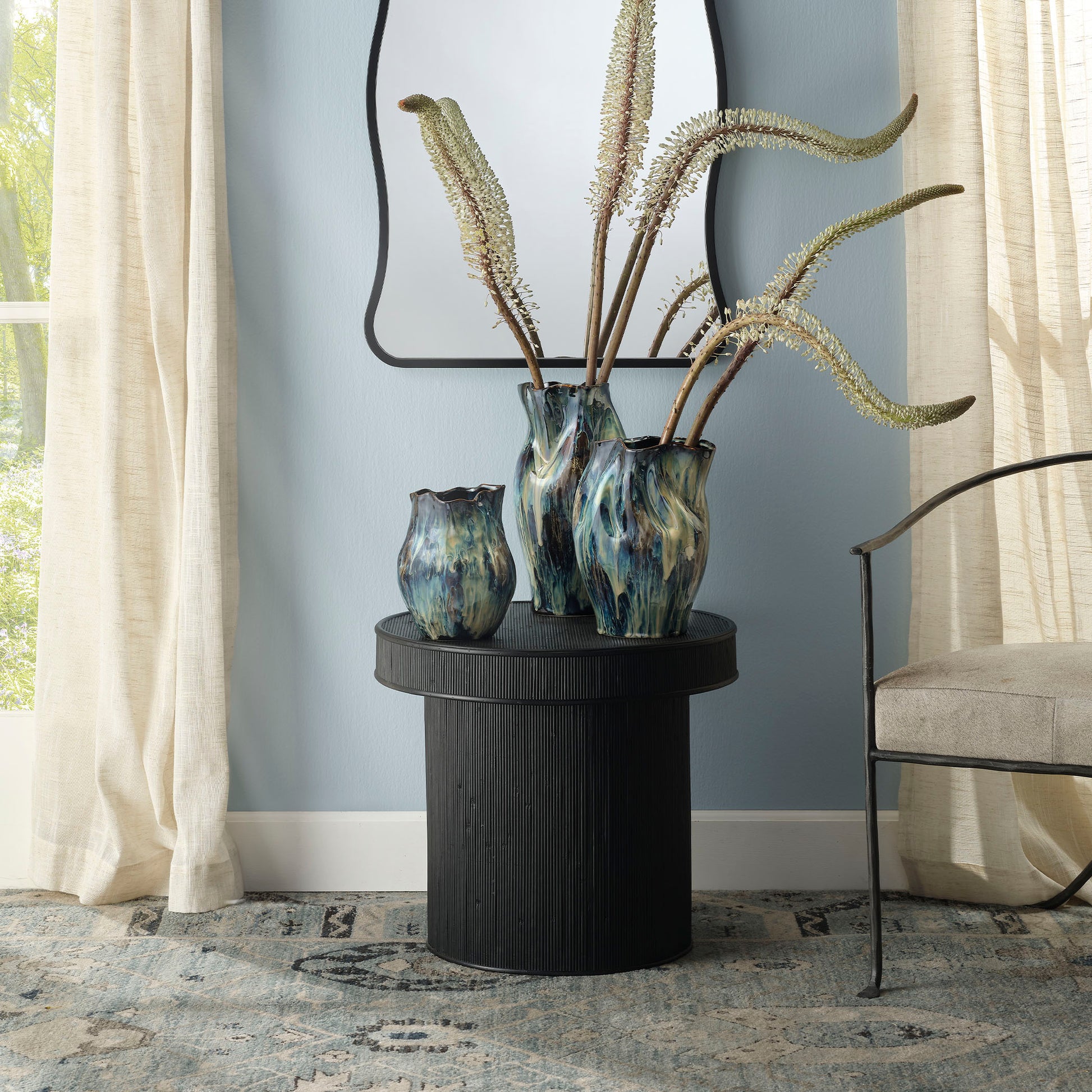 Taylor Bamboo Side Accent Table by Jamie Young