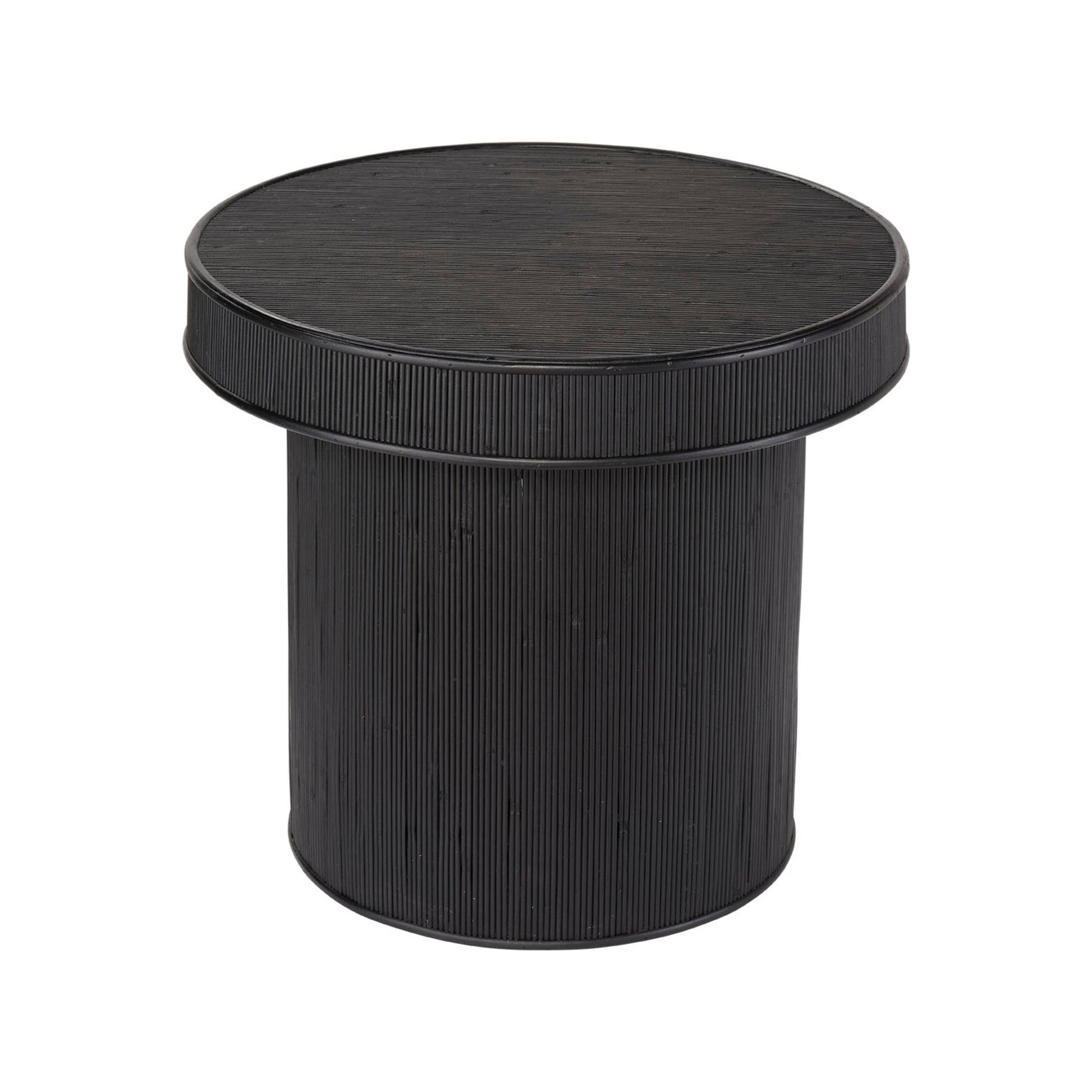 Taylor Bamboo Side Accent Table Black by Jamie Young