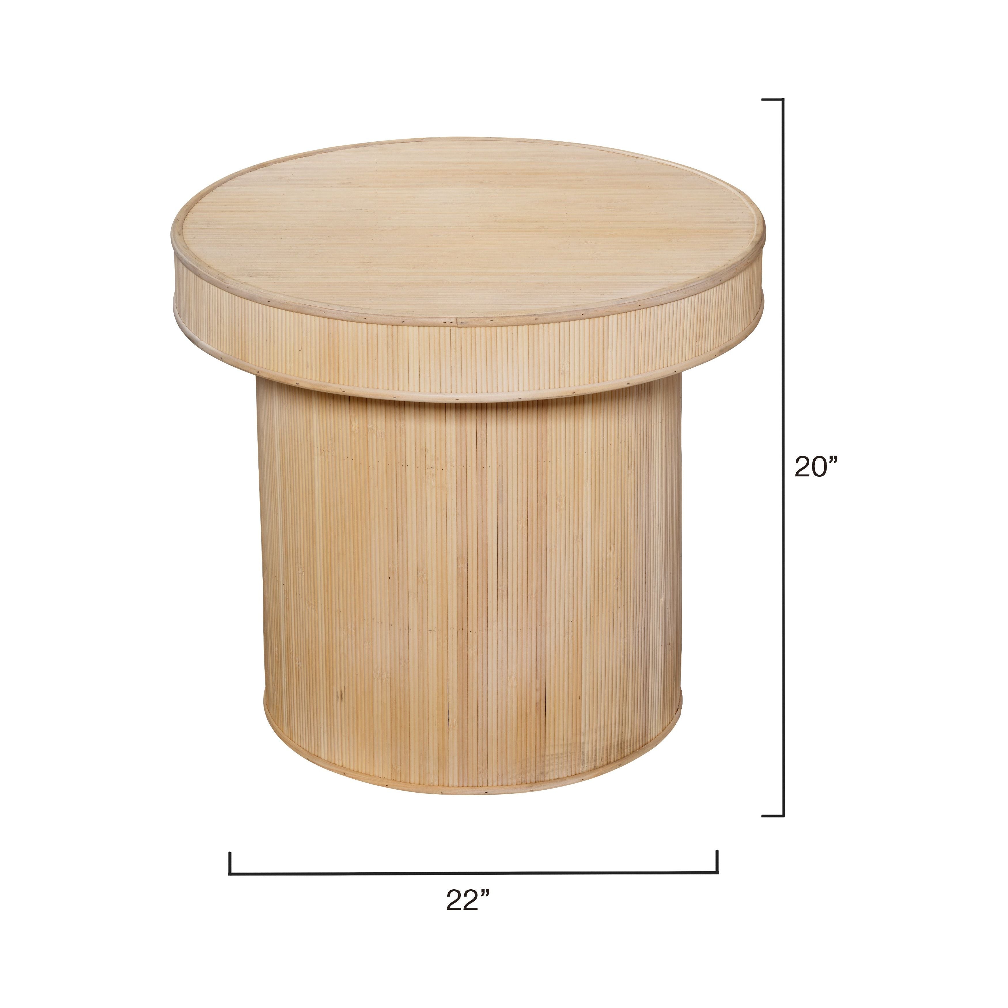 Taylor Bamboo Side Accent Table by Jamie Young