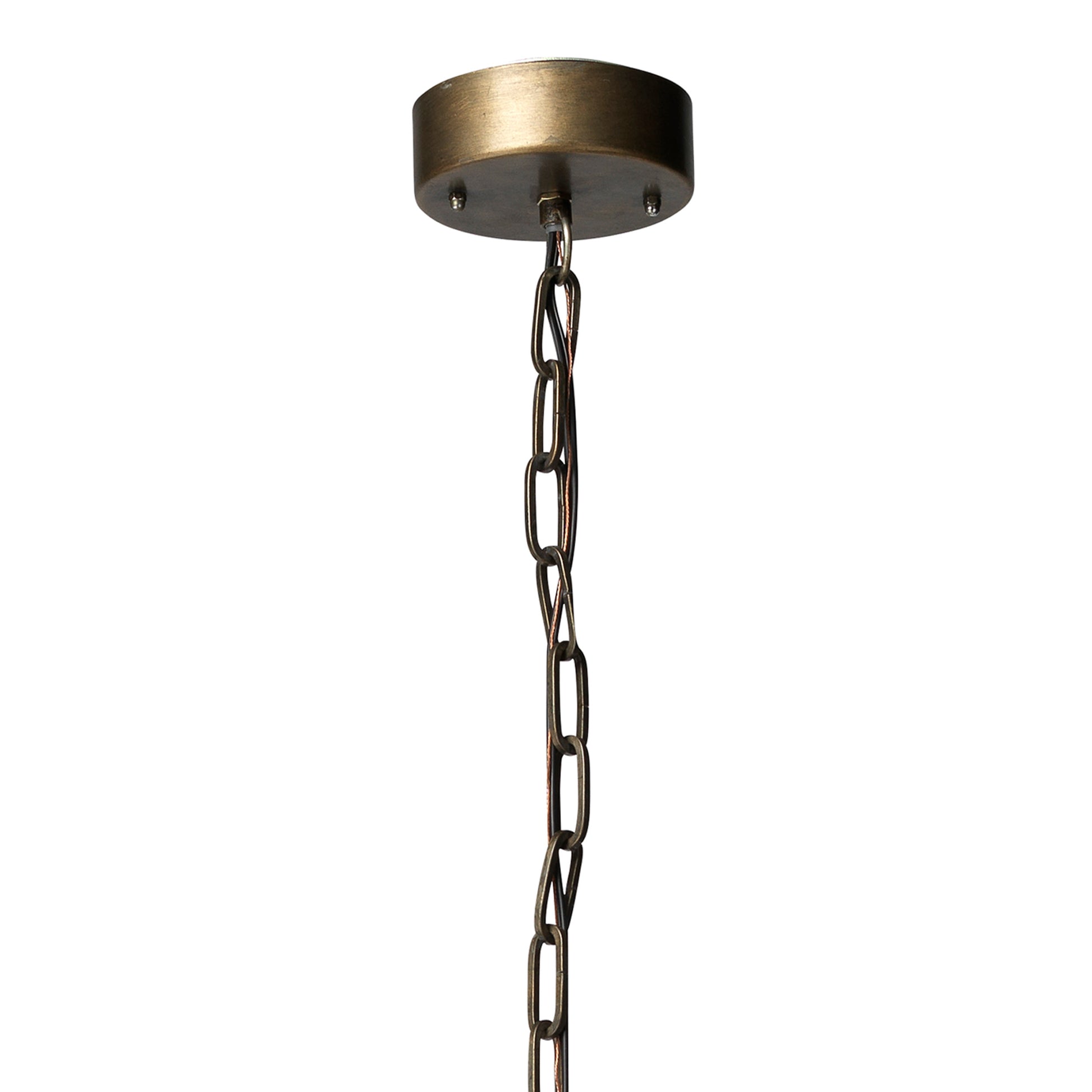 Vine Glass and Iron 1-Light Pendant by Jamie Young
