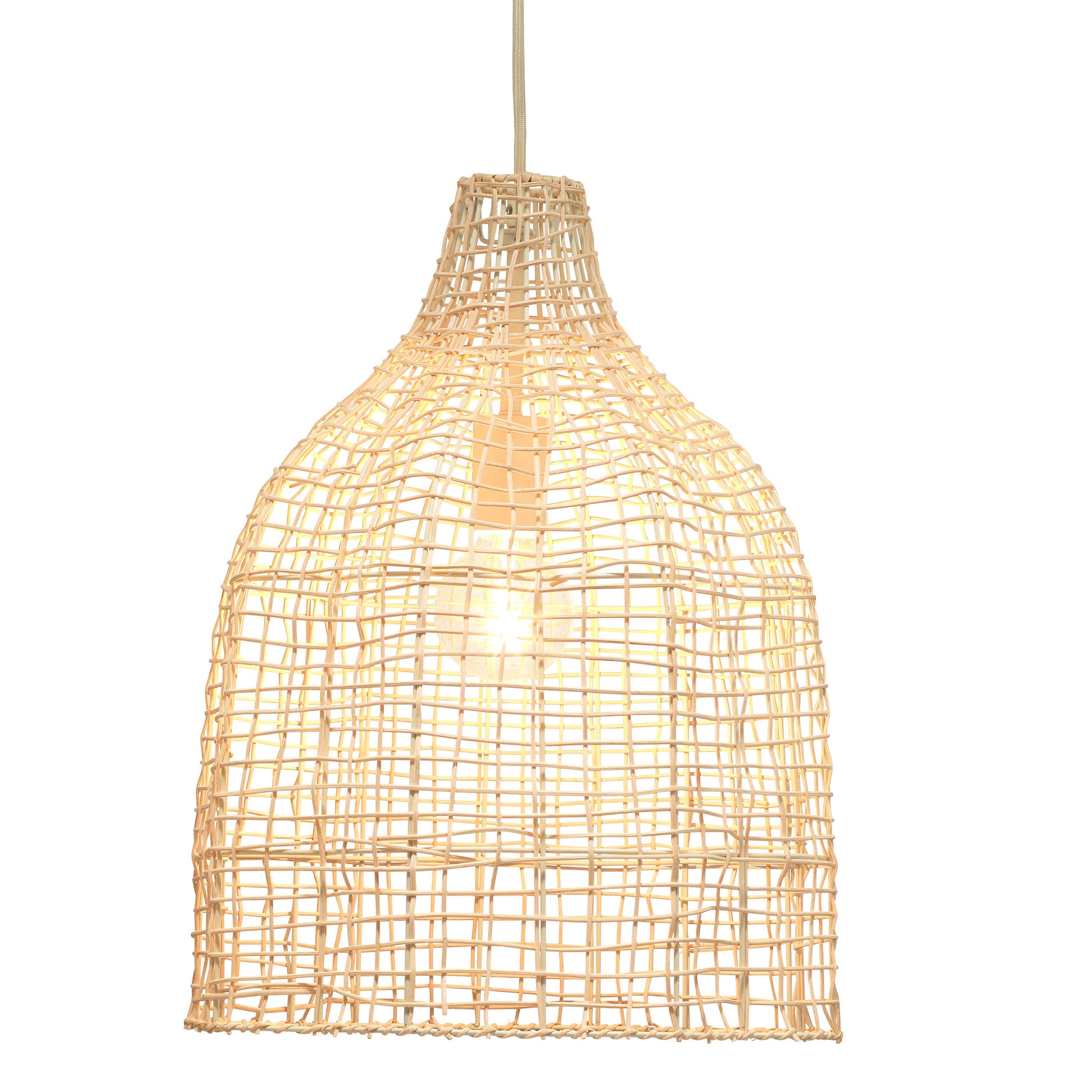 Whisper Rattan 1-Light Pendant by Jamie Young