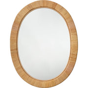 Aloha Rattan Oval Mirror by Jamie Young