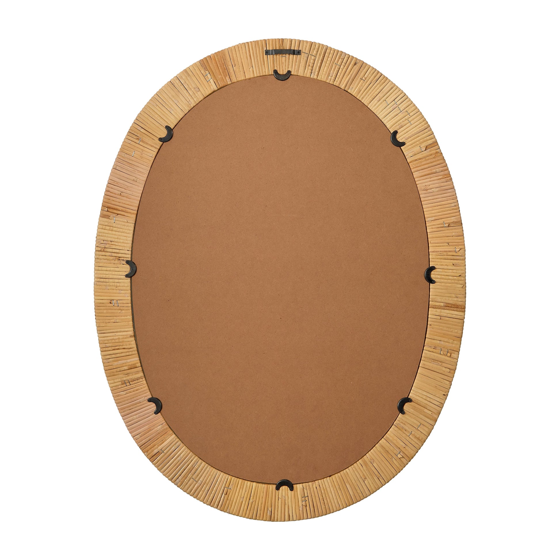 Aloha Rattan Oval Mirror by Jamie Young
