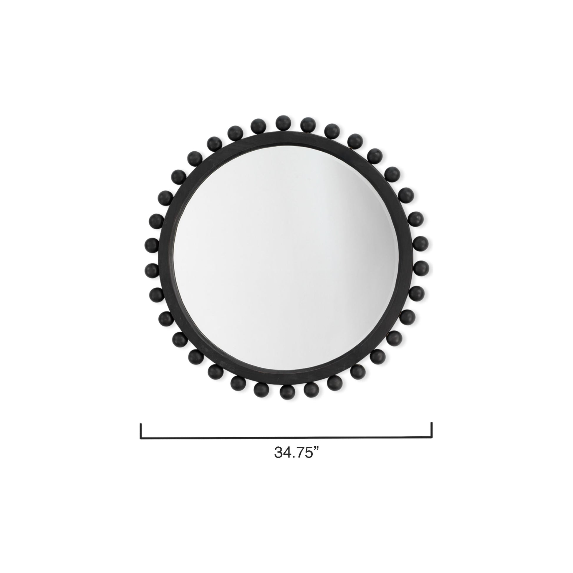 Brighton Round Wood Mirror by Jamie Young