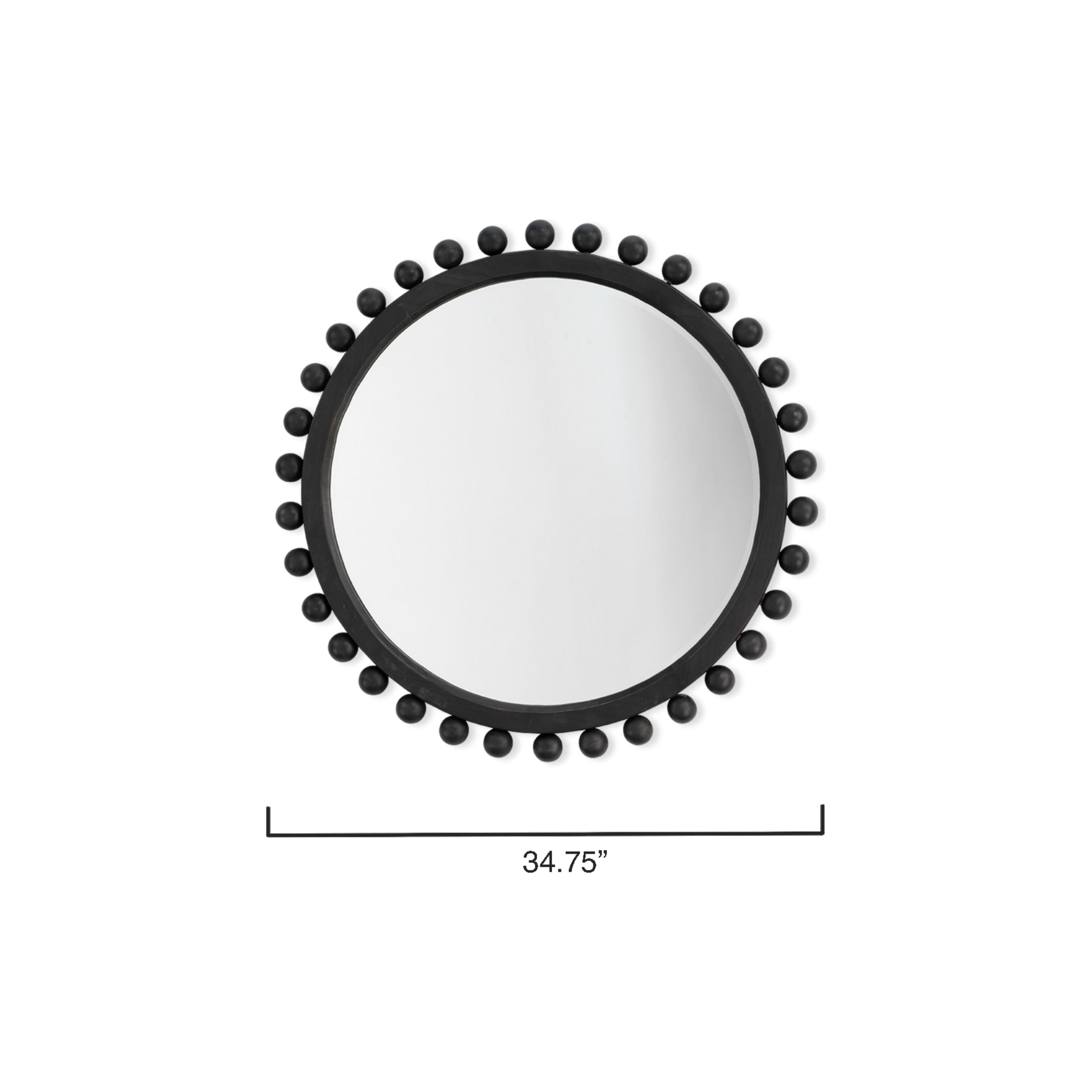 Brighton Round Wood Mirror by Jamie Young
