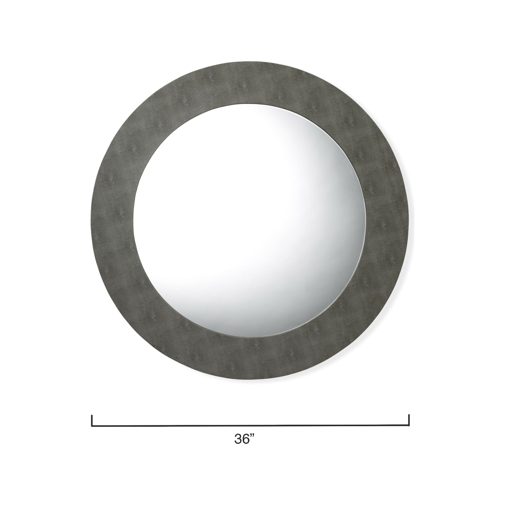 Chester Shagreen Round Mirror by Jamie Young